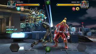 How to defeat omega red boss 6.2.3 one shot with warlock  marvel mcoc