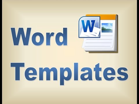 Making Templates in Microsoft Word Making Templates in Microsoft Word