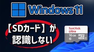 PCがSDカード/MicroSDを認識しない・読み込まない時の対処法 – Windows11