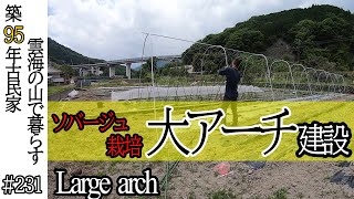 【農作業】トマト ソバージュ栽培用大アーチを建設　#231 山暮らし / 田舎暮らし / 開拓 / 古民家再生 / DIY