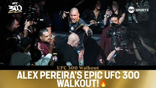 Alex Pereira with the coldest walkout at #UFC300 🥶 | Alex Pereira vs. Jamahal Hi