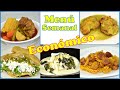 Guisados económicos, Menu semanal 15 por menos de $50, Menús rápidos