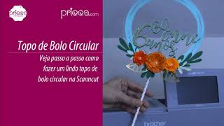 Tutorial Scanncut Como fazer topo de bolo Parte 01 - Scanncut Cake Topper tutorial