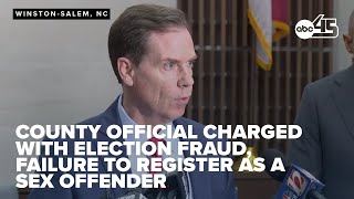 Forsyth County official arrested for election fraud, failure to register as a sex offender