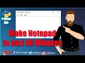 Make Notepad App in just 40 minutes । Python । English।
