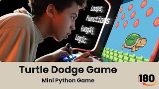 Turtle Dodge Game (Mini Game) | Python 2D Game Development