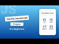 Create A Cool Countdown Timer Using JavaScript | Beginner JS Project