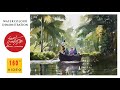 watercolor painting tutorial | watercolor demonstration | back water | landscape | Sunil Linus De