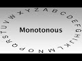 sat vocabulary words and definitions — monotonous