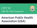 American Public Health Association  - APHA (USA)