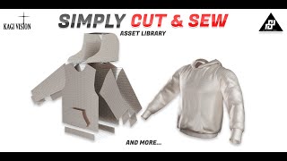 Simply Cut & Sewing Pack - Asset Library Showcase