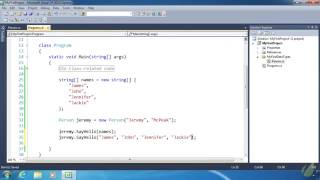 17 C# Tutorial Arrays as Parameters