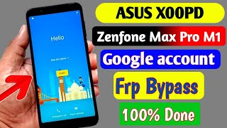 Asus Zenfone Max Pro M1 Frp Bypass | All Asus (X00PD) Google Account कैसे हटाये | Asus Frp Unlock