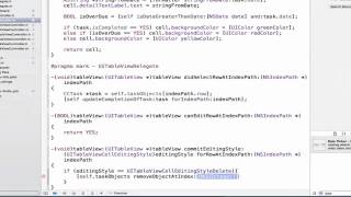 iOS Programming Tutorial - How to remove the Cell from UITableView - Tutorial 68