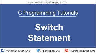 C Programming Language Tutorial-Lect15 switch statement