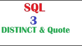 SQL 12c Tutorial 3 : SQL Concatenation and Literals