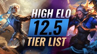 Best High Elo Champions Tier List For Patch 12.5 - League of Legends Season 12