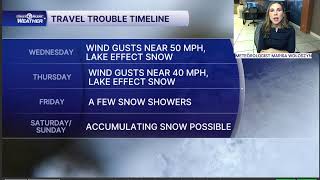 Meteorologist Marisa Woloszyn has a look at Thanksgiving Travel Trouble