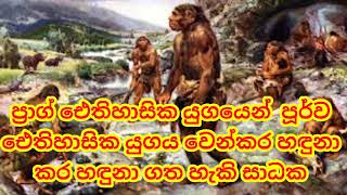 ප්‍රාග් ඓතිහාසික යුගය පූර්ව ඓතිහාසික යුගයෙන් වෙන්කර හදුනාගත හැකි සාධක