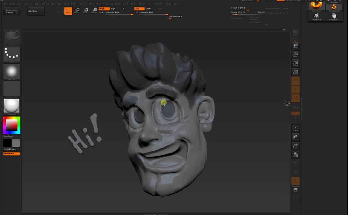 How To Start Sculpting In Zbrush Super Basic Tutorial Youtube