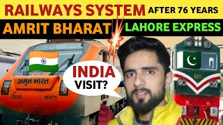 INDIAN RAILWAY VS PAKISTAN RAILWAY AFTER 76 YEARS, INDIA'S AMRIT BHARAT TRAIN & PAK PUBLIC REACTION