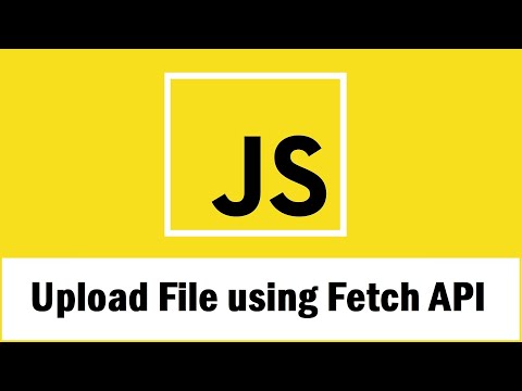 How to Upload File on server using Fetch API with PHP
