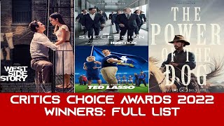 Critics Choice Awards 2022 Winners: Full List