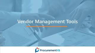 ProcurementIQ - Vendor Management Tools