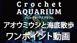 【Crochet AQUARIUM（クロッシェ・アクアリウム）編み方ワンポイント動画】EG-132 アオウミウシと海底散歩