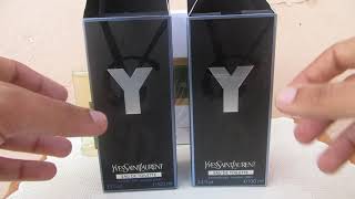 REAL vs FAKE , YSL Y EDT (eau de toilette) - IMPROVED FAKE YSL Y EDT!!