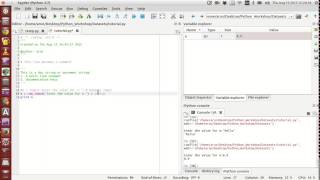 Scientific Programming Using Python : 002 : Setups, Comments, Variables, Inputs