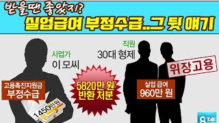 부정수급인 줄 모르고 실업급여 받았거나 알면서 받았다면?