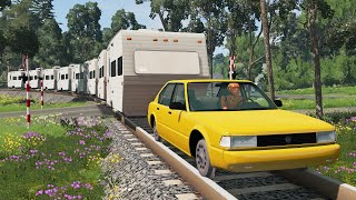 Caravan Train Crashes 2 | BeamNG.drive