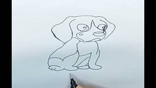 How to Draw Dog 🐶 step by step @APDRAWING  Как нарисовать Собаку легко