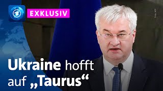 Ukrainischer Außenminister Sybiha hofft auf weitreichende Waffen