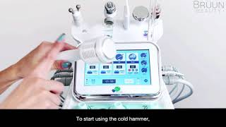 [How to Use 3] Hydra Aqua Peeling F Machine 7 in 1 Tutorial Screen | h2o2 Facial Machine