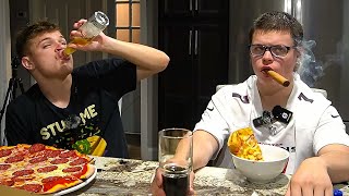 Mukbang with Sketch, but we're drunk & high...