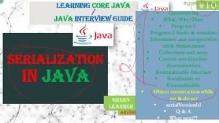 Object Creation while Deserialisation in Java || Serialization In Java #10 || Core Java Tutorial