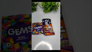 Crispello with gems chocolate #youtubeshorts #shortvideo #viralvideo