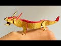 How to make Origami Chinese dragon, step by step tutorial