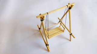 HomeCraft Ideas - How To Make A Swing From Bamboo Sticks