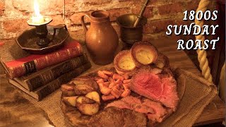Step Back in Time with this 1800s Sunday Roast | ASMR | Historical Cooking (Fireplace, Whispers)