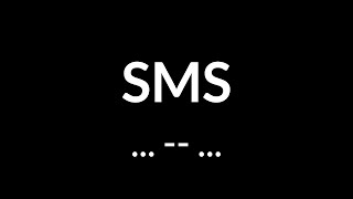 SMS in Morse Code