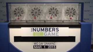 Midday Numbers Game Drawing: Sunday, March 1, 2015