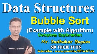 Bubble Sort | Bubble Sort Example with Algorithm | Data Structures