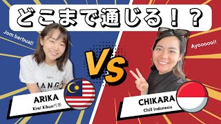 【マレーシア語とインドネシア語で会話】Bahasa Malaysia vs Bahasa Indonesia