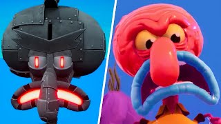 Evil Squidward Boss Comparison - SpongeBob Squarepants The Cosmic Shake vs Bikini Bottom Rehydrated