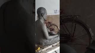 Acharya Kalapurna Suriji Maharaj Saheb#sculpture #clay #youtubeshorts #viral #art #jainism #jain j