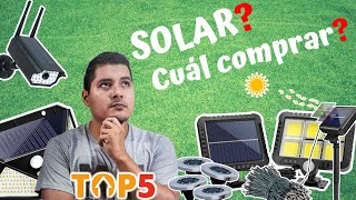 💡 LAMPARAS SOLARES 🌞 Las 5 OPCIONES LED para EXTERIORES