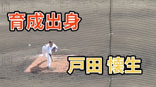 戸田 懐生の投球フォームはこんな感じ～育成から這い上がった男 2022年2月15日 読売ジャイアンツ VS 日本ハムファイターズ（練習時試合）